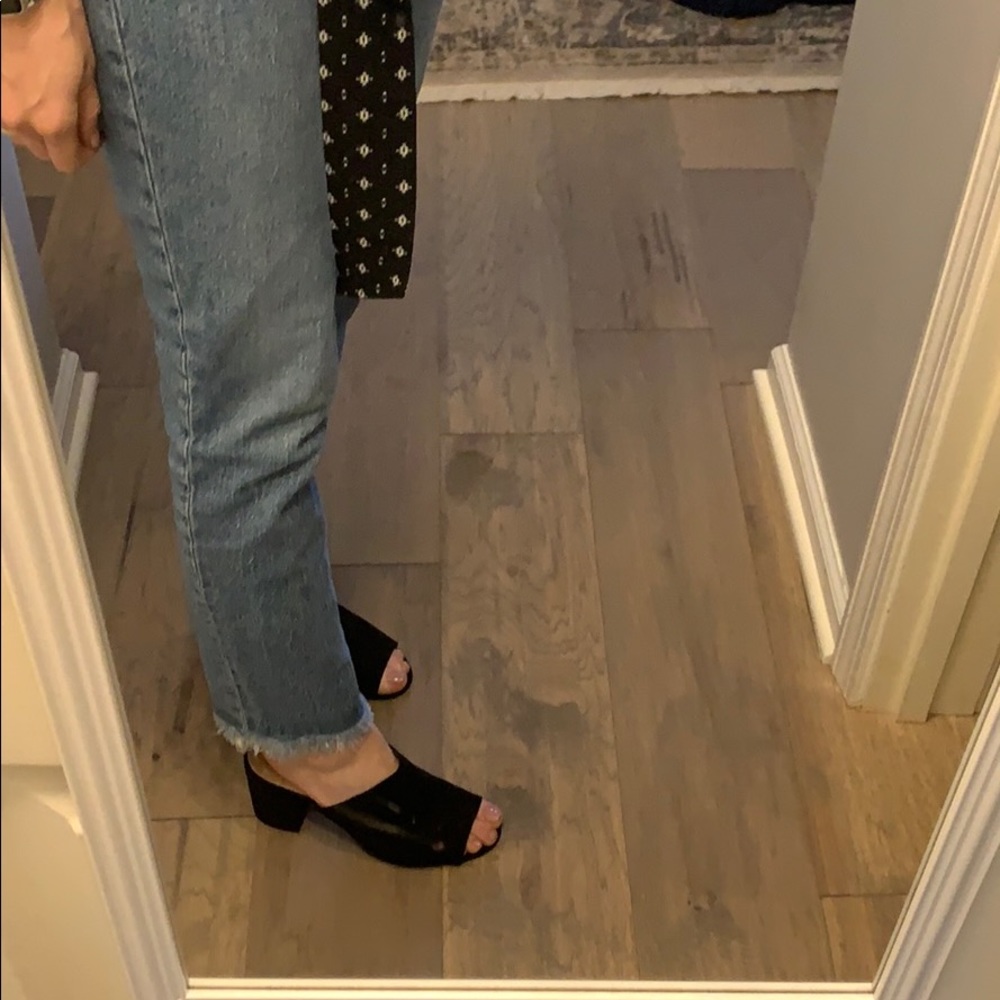Faux Suede mules